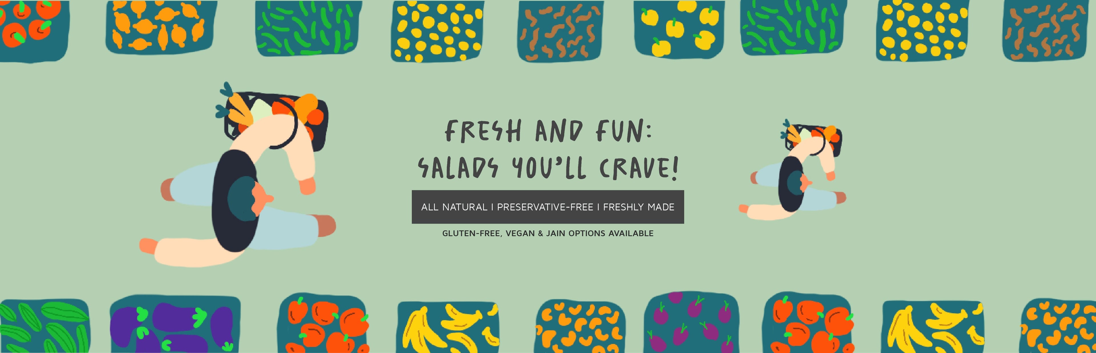 freshly made salad bowls, salad subscriptions in mumbai