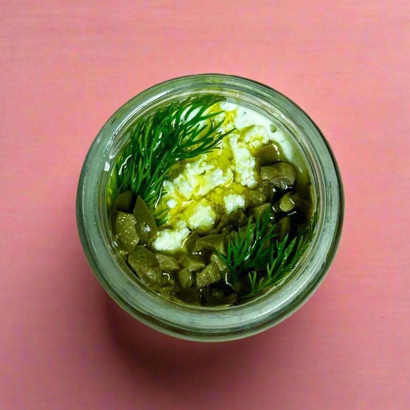 Olive, Dill and Feta Sour Cream