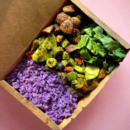 Vibrant Pesto Rice Bowl